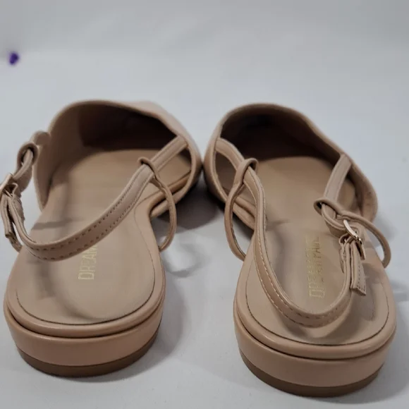 Dream Pairs Beige Pointed Slingback Flats - Picture 12 of 12